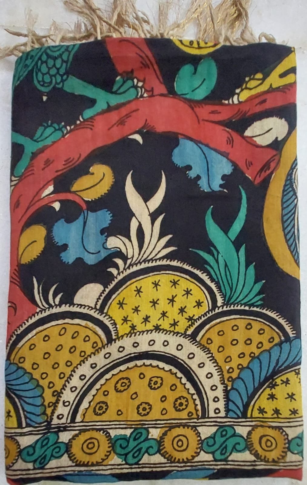 Hand painted kalamkari dupatta - Image 6